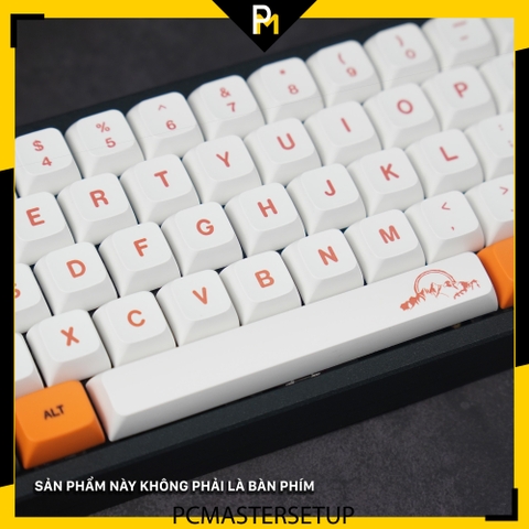 Keycap Sunset hoàng hôn xda profile nhựa PBT cao cấp in dyesub không mờ 