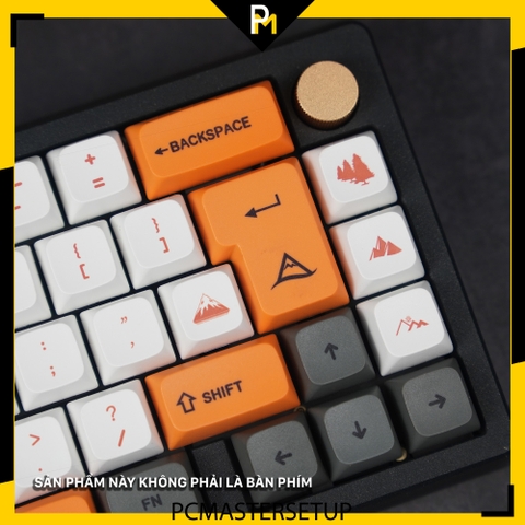 Keycap Sunset hoàng hôn xda profile nhựa PBT cao cấp in dyesub không mờ 