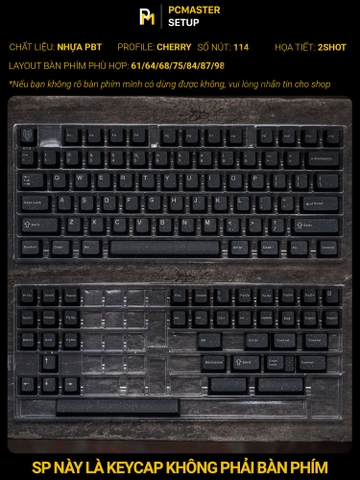 Keycap Doubleshot Aifei WOB v3 Galaxy - ABS - Cherry Profile 