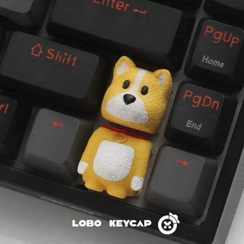 Keycap Artisan animal Corgi - lobo studio