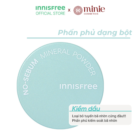 Phấn phủ bột kiềm dầu innisfree No Sebum Mineral Powder 5g