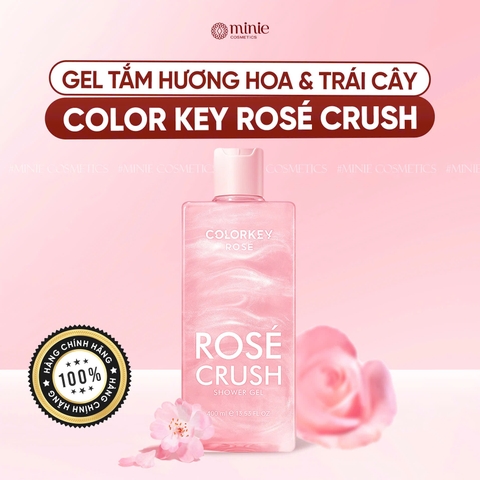 Sữa tắm dưỡng sáng da hương hoa hồng COLORKEY ROSÉ CRUSH SHOWER GEL 400ml