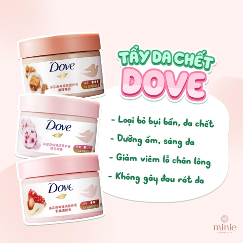 Tẩy Tế Bào Chết Body Dưỡng Da Sáng Mịn Tức Thì DOVE Moisturizing Body Scrub 298g