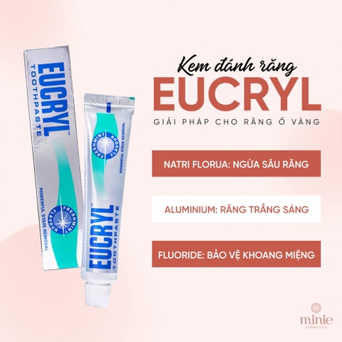 Kem Đánh Răng Eucryl Làm Trắng Răng Hương Bạc Hà Tooth Paste Freshmint