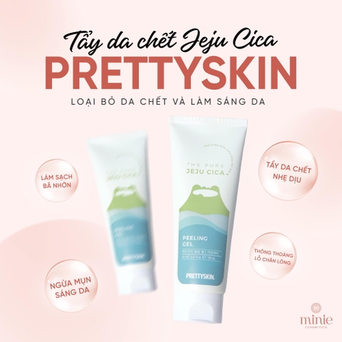 Tẩy Da Chết Làm Sáng Da Giảm Mụn Đầu Đen Rau Má Pretty Skin – PrettySkin The Purre Jeju Cica Peeling Gel