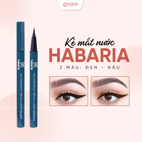 Kẻ Mắt Nước Mềm Mịn, Lâu Trôi Habaria Waterproof Brush Liner 1gr
