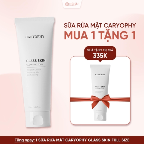 Sữa Rửa Mặt Tạo Bọt Làm Sáng Da Caryophy Glass Skin Cleansing Foam 120ml