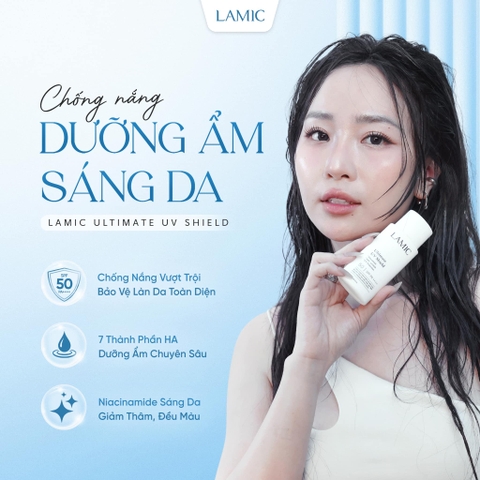 Kem chống nắng dưỡng ẩm LAMIC Ultimate UV Shield SPF50+ PA++++ 50ml