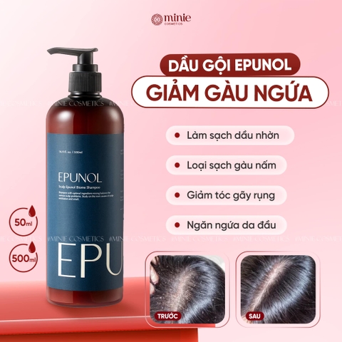 Dầu gội giảm gàu ngứa và ngăn tiết dầu trên da đầu Epunol Biome
