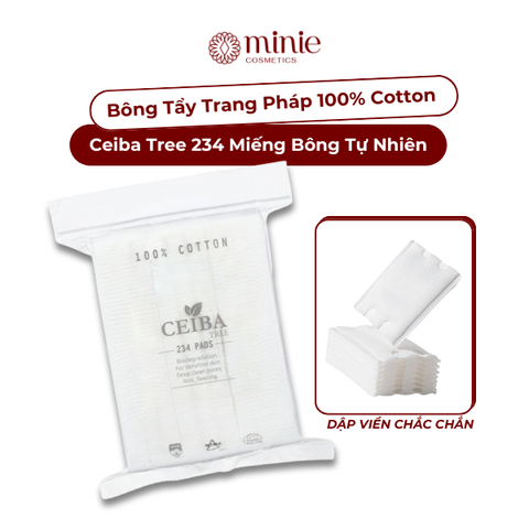 Bông tẩy trang 100% Cotton Ceiba Tree 234 miếng