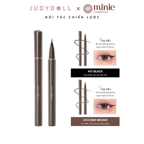 Bút kẻ mắt nước siêu mảnh lâu trôi Judydoll Slim Liquid Eyeliner 400mg