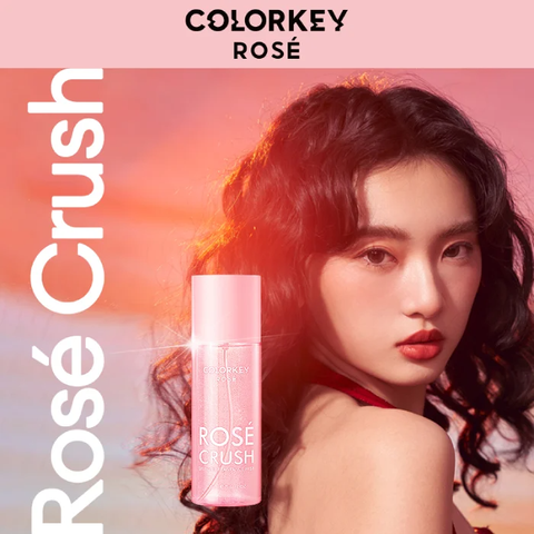 Xịt thơm toàn thân hương hoa hồng COLORKEY ROSÉ CRUSH SHIMMER FRAGRANCE MIST 100ml