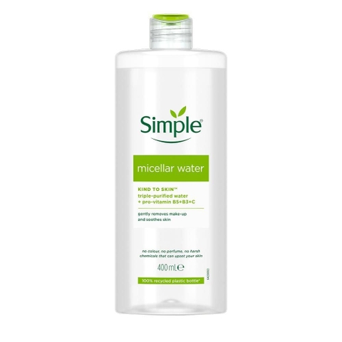 Nước Tẩy Trang Simple Làm Sạch Trang Điểm Kind To Skin Micellar Cleansing Water