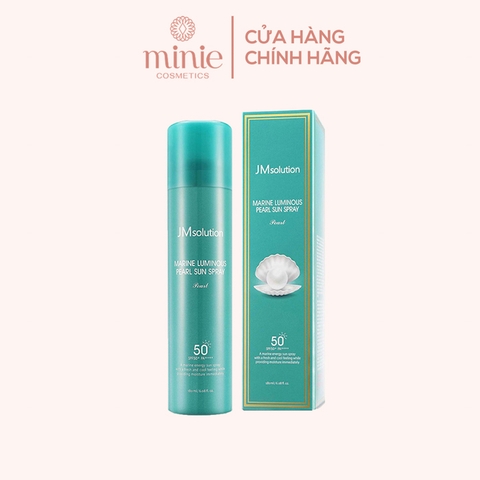 Xịt Chống Nắng Cấp Nước, Dưỡng Ẩm JM solution Marine Luminous Pearl Sun Spray 180ml