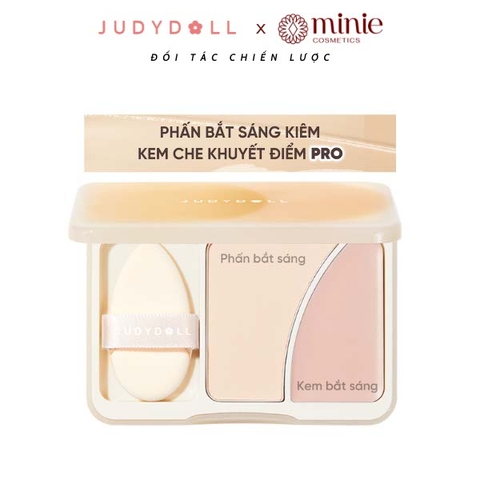 Phấn bắt sáng khiêm che khuyết điểm Judydoll Brighten Patette Duo 8g