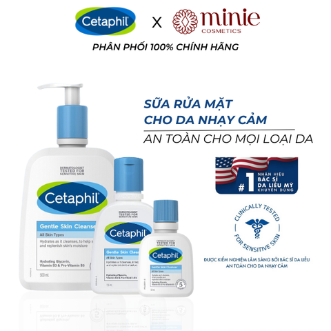 Sữa rửa mặt cho da thường và da nhạy cảm Cetaphil Gentle Skin Cleanser