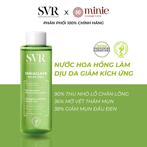 Nước hoa hồng làm dịu da, giảm kích ứng SVR Sebiaclear Micro Peel 150ml