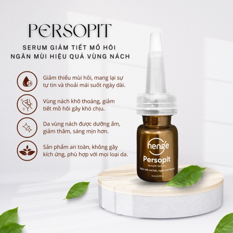 Tinh chất giảm tiết mồ hôi ngăn mùi hiệu quả Henge Persopit Armpit Serum 5ml