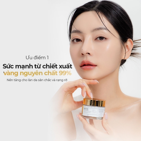 Kem dưỡng ẩm sáng da mờ nếp nhăn B.O.M Peptide Power Cream 50g