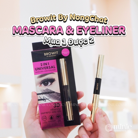 Mascara 2 Đầu Browit by Nongchat 2 in 1 Universal Mascara And Eyeliner