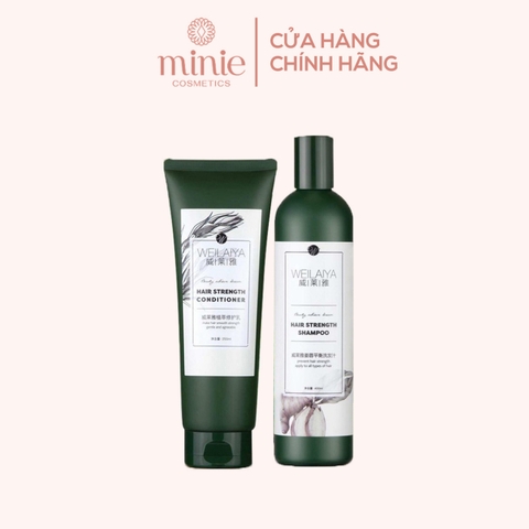 Bộ Dầu Gội Và Xả Gừng Weilaiya Hair Strength Shampoo & Conditioner