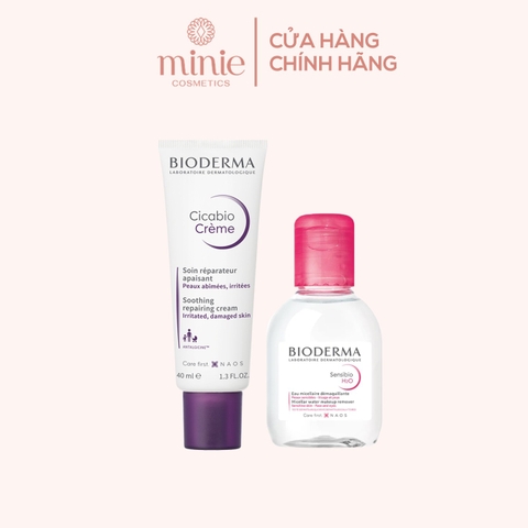 Kem Dưỡng Ẩm Làm Dịu Da, Phục Hồi Da Cho Da Nhạy Cảm Bioderma Sensibio Defensive Cream 40ml (Tặng Nước Hoa Hồng 100ml)