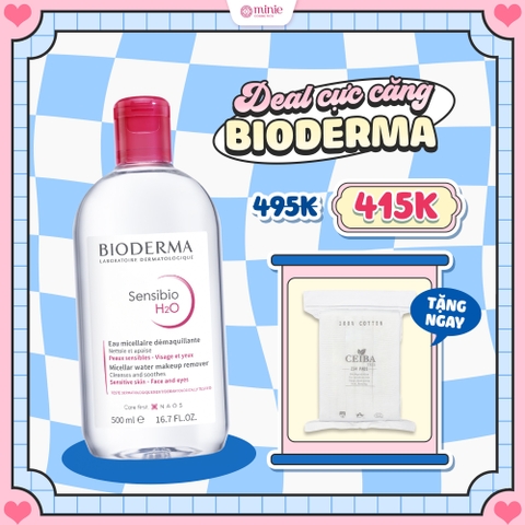 Nước Tẩy Trang Bioderma Dành Cho Da Nhạy Cảm Công Nghệ Micellar Sensibio H2O