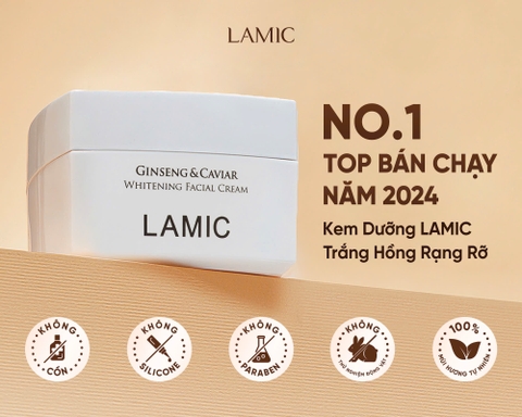 Kem dưỡng ẩm rễ bạch sâm dưỡng trắng và ngừa lão hóa da mặt LAMIC