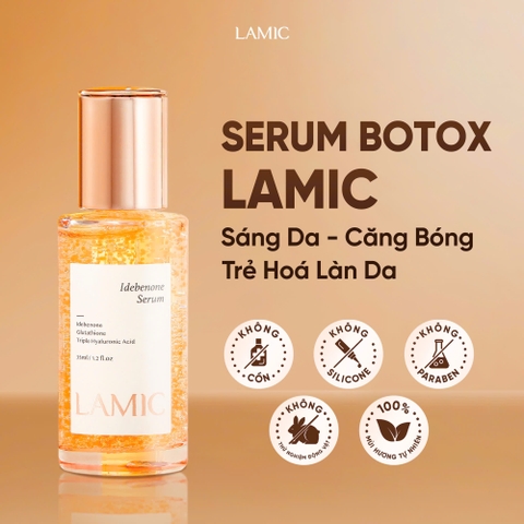Serum cấp ẩm, hỗ trợ dưỡng trắng và phục hồi da botox tươi LAMIC 35ml