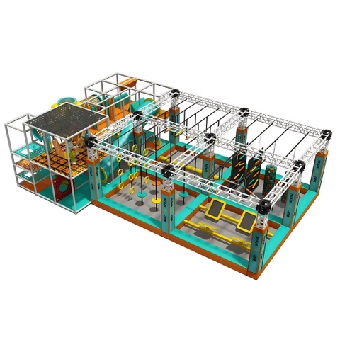 Khu vui chơi ninja Sasuke vận động KNSKB Khu trò chơi rèn luyện thể lực vận động hấp dẫn.