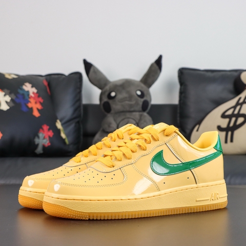 Nike Air Force 1 Low Patent Leather Topaz Gold