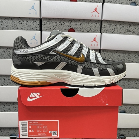 Nike P-6000 White Metallic Silver Grey