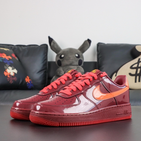 Nike Air Force 1 Low Patent Leather Dark Team