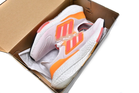 UltraBoost 22 'White Flash Orange'