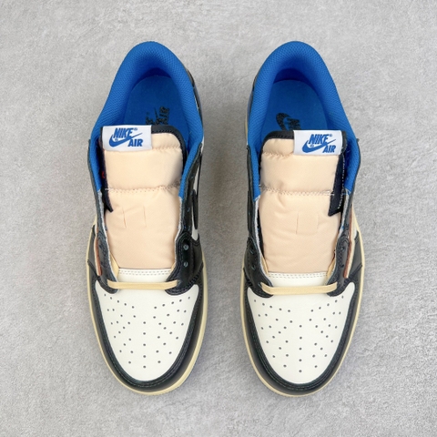 Fragment Design x Travis Scott x Air Jordan 1 Retro Low ‘Royal Blue’ [ Xưởng LJ ]