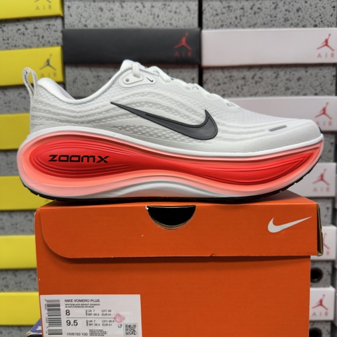Nike Vomero Plus White Black Bright Crimson