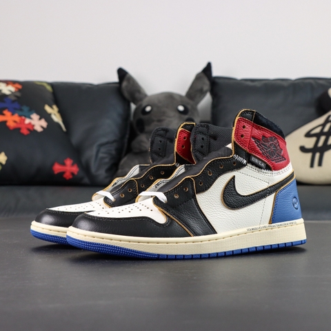 Air Jordan 1 Retro High OG SP Fragment x Union LA Varsity Red Sport Royal [ Xưởng OG ]