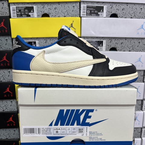Fragment Design x Travis Scott x Air Jordan 1 Low ‘Royal Blue' [ Xưởng N ]