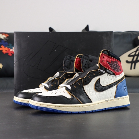 Air Jordan 1 Retro High OG SP Fragment x Union LA Varsity Red Sport Royal [ Xưởng OG ]
