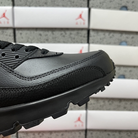 Nike Max 90 Leather Triple Black