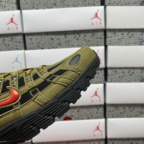 Nike P-6000 Premium Cordura Olive Flak Black Picante Red