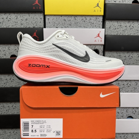 Nike Vomero Plus White Bright Crimson Black