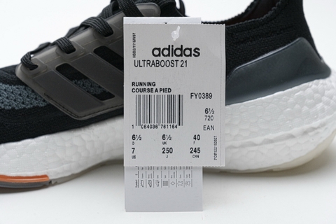 UltraBoost 21 'Black Screaming Orange'