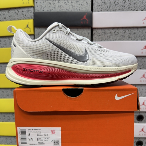 Nike Vomero 18 Platinum Tint Siren Red Light Smoke Grey