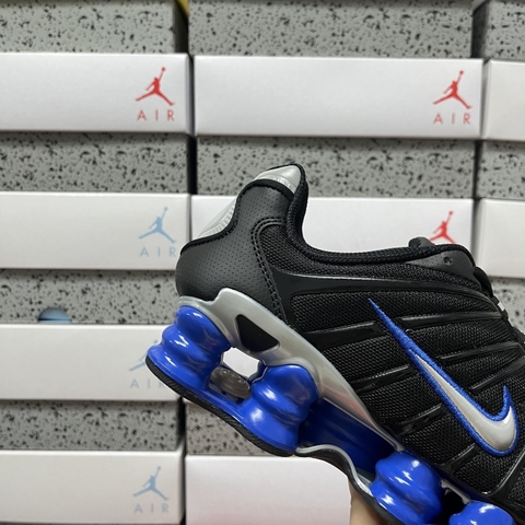 Nike Shox TL Black Racer Blue Metallic Silver