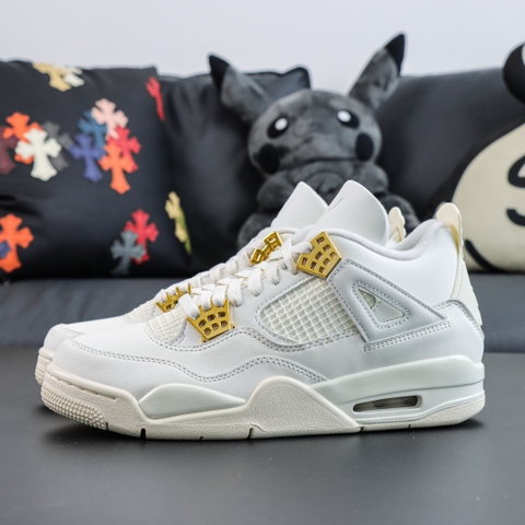 Air Jordan 4 'Sail Metallic Gold' [ Xưởng LR ]