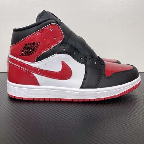 Air Jordan 1 Mid SE Patent Bred Toe [ Xưởng T ]