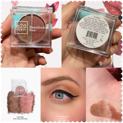 Phấn Mắt Duo m2u-nyc- Park Slope 2g
