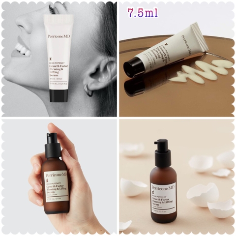 Tinh Chất Săn Chắc & Nâng Cơ Perricone MD High Potency Growth Factor Firming & Lifting Serum 7.5ml