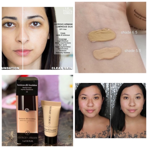Kem Nền Giorgio Armani Luminous Silk Foundation Tone 5.5 5ml